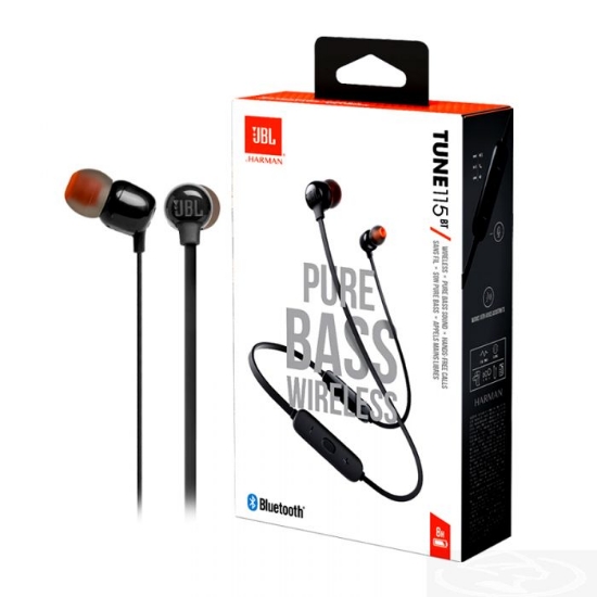 Picture of JBL TUNE 115 BT BLACK RETAIL PACK(JBLT115BTBLACK)